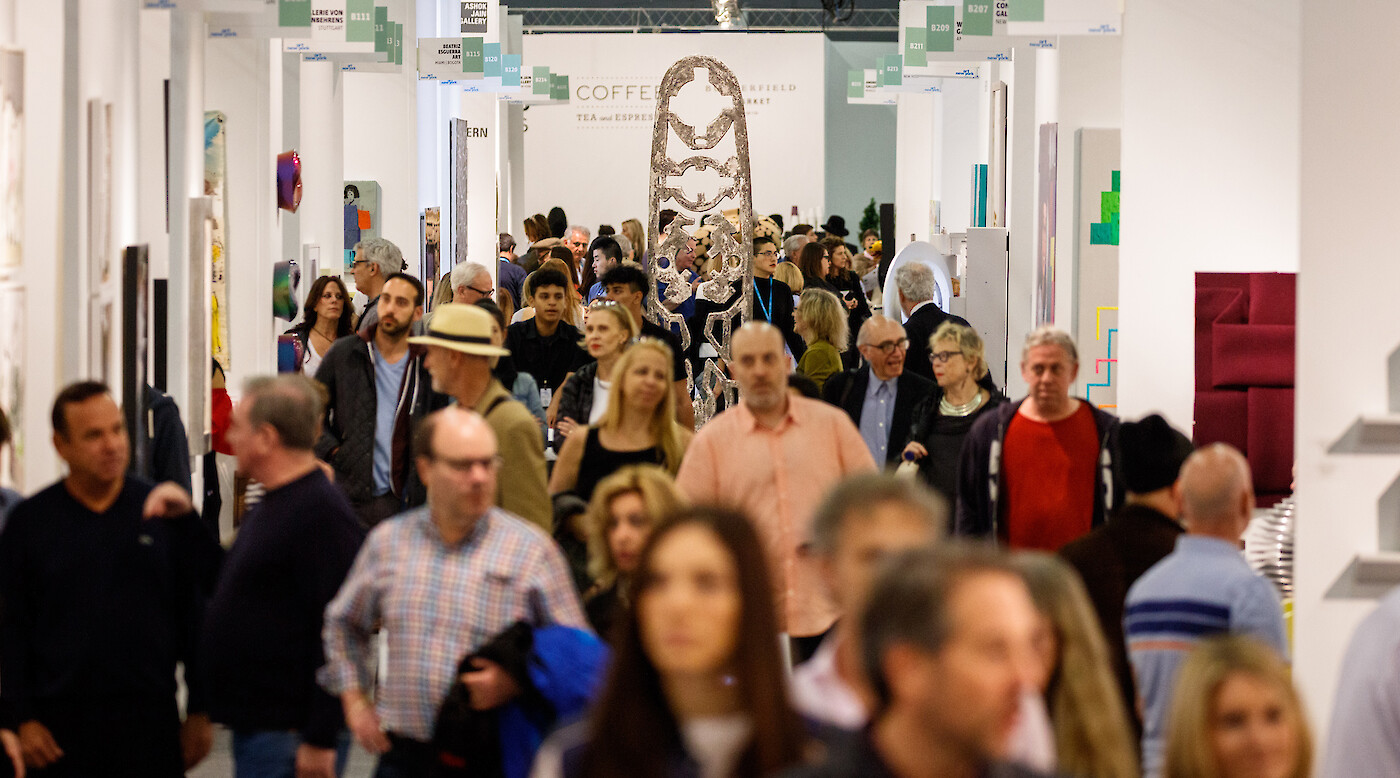 Paz Aymerich and Conchi Álvarez at Art New York 2018