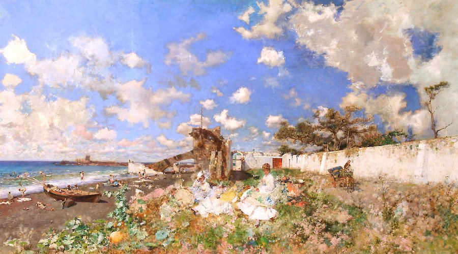 At the Beach: Mariano Fortuny y Marsal and William Merritt Chase
