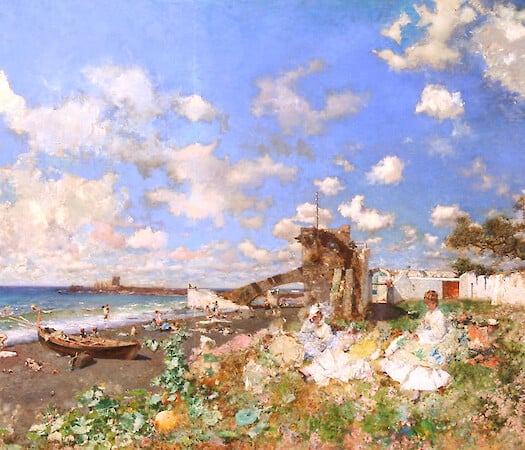 At the Beach: Mariano Fortuny y Marsal and William Merritt Chase