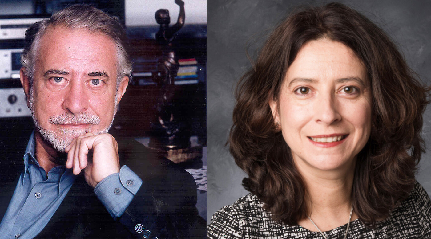 José María Merino and Ana Merino in conversation