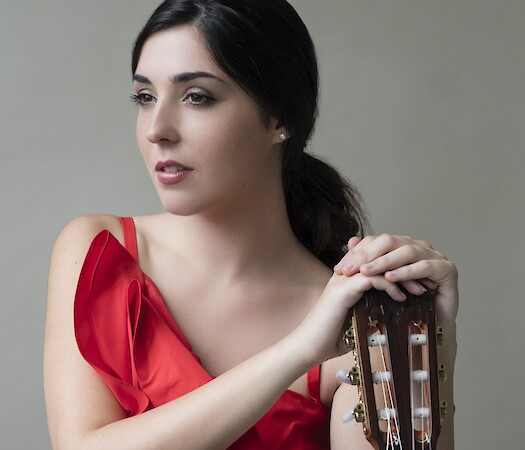 Andrea González Caballero at the 2021 Iberoamerican Online Guitar Festival