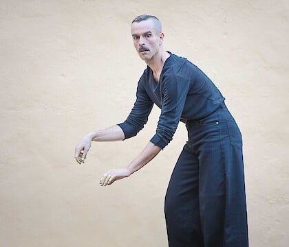 Javier Arozena dances at the Former Residence of the Ambassadors of Spain