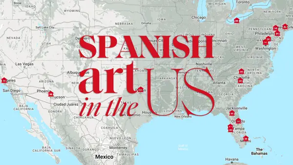 Map of Spanish art in US museums